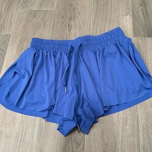 Katie J NYC Junior Girls Purple/Blue Butterfly Shorts Size L